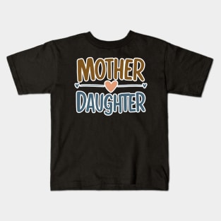 Cherished Bond Mother Daughter Love Heart Mother's Day Kids T-Shirt